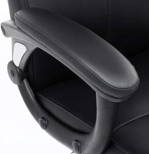 SONGMICS Műbőr Irodai szék, állítható magasságú forgószék ergonóm
