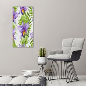 Photo kép üveg Orchid és pálmák