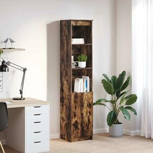 VidaXL füstös tölgy színű szerelt fa magasszekrény 37,5x35x180 cm