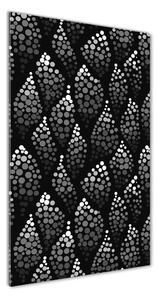 Üvegkép nyomtatás Fekete-fehér pontok
