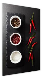Photo kép üveg Fűszerek és paprika