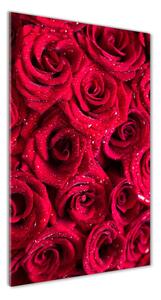 Egyedi üvegkép Vörös rózsák