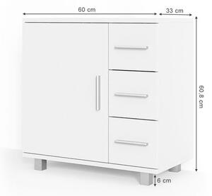 Vicco Ilias mosdószekrény, 60 cm, fehér