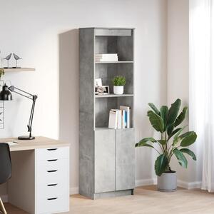 VidaXL betonszürke szerelt fa magasszekrény 50x35x180 cm