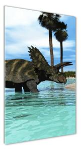 Üvegkép Dinoszauruszok a strandon