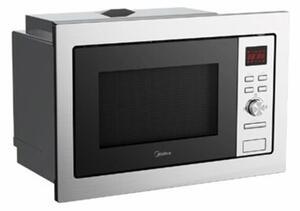 Midea MW20DIX Beépíthető mikrohullámú sütő, 20L, 800E, 5 fokozat, Szürke