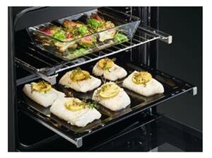 AEG CKB56490BM Kombinált tűzhely, 58L, 4 főzőzóna, SteamBake, SteamBake, A energiaosztály