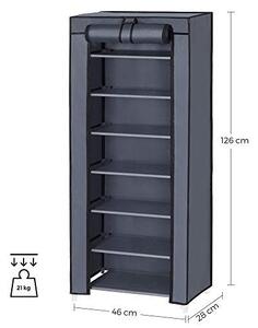 Cipőtároló, Songmics, szürke, 46x28x127 cm