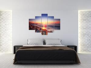 Modern kép - naplemente a tenger felett (150x105cm)
