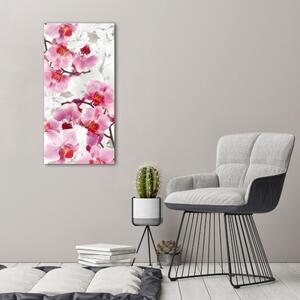 Egyedi üvegkép Rózsaszín orchidea