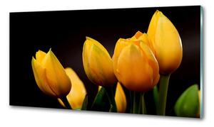 Konyhai falburkoló panel Sárga tulipánok
