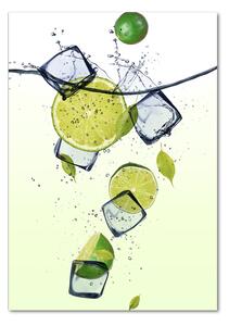 Photo kép üveg Limes és jég