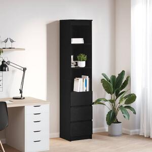 VidaXL fekete tölgy szerelt fa magasszekrény 37,5x35x180 cm