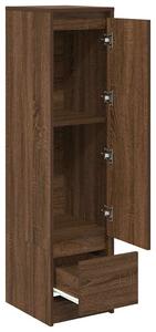 VidaXL barna tölgy szerelt fa magasszekrény 29,5x34x119,5 cm