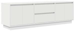 VidaXL fehér TV-szekrény LED-lámpákkal 160,5x41x50 cm