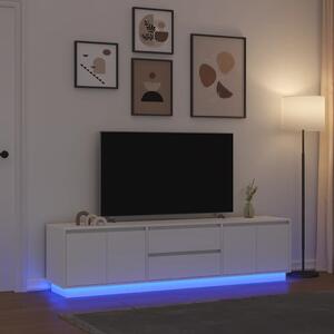 VidaXL fehér TV-szekrény LED-lámpákkal 193,5x41x50 cm