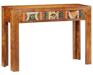 VidaXL tömör akácfa tálalóasztal 110 x 35 x 75 cm
