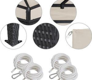Casaria® Rattan pavilon 3x4 m