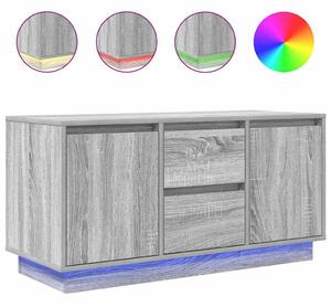 VidaXL szürke sonoma színű TV-szekrény LED-lámpákkal 100x41x50 cm