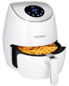 Monzana® Forró levegős sütő FRYER 1 fehér - 9 az 1-ben érintőképernyővel 1485 W 3,6 l