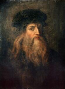 Vinci, Leonardo da - Reprodukció Presumed Self-portrait of Leonardo da Vinci, (30 x 40 cm)