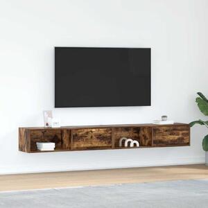 VidaXL 2 db füstös tölgy színű szerelt fa TV-szekrény 100x31x25,5cm