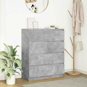 VidaXL betonszürke szerelt fa tálalószekrény 80x35x99 cm