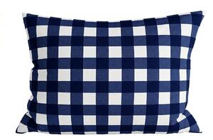 Mikroszálas párnahuzat NAVY GINGHAM 50x70 cm, kék-fehér