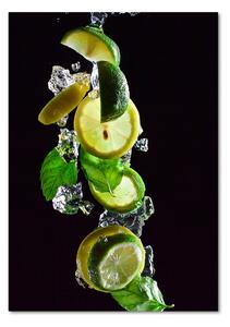 Photo kép üveg Lime és citrom