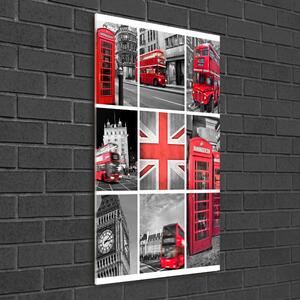 Üvegkép falra Collage london
