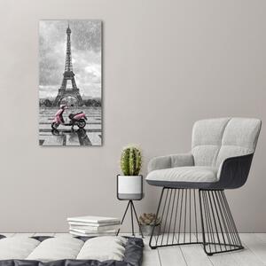 Vászonfotó Eiffel-torony robogó