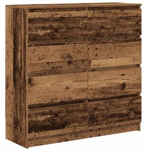 VidaXL antik fa színű szerelt fa tálalószekrény 100x35x99 cm