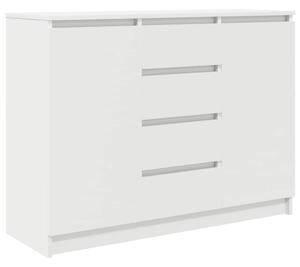 VidaXL fehér szerelt fa tálalószekrény fiókos 100,5x35x76 cm