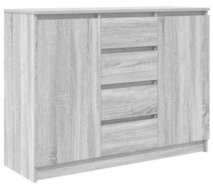 VidaXL szürke sonoma szerelt fa tálalószekrény fiókos 100,5x35x76 cm