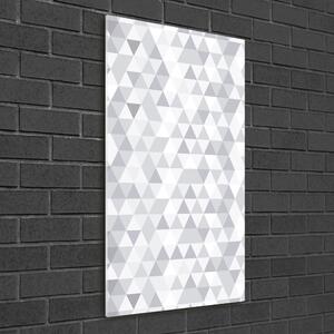 Üvegkép nyomtatás Szürke háromszög