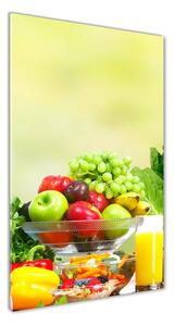 Üvegfotó Zöldség és gyümölcs