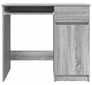 VidaXL szürke sonoma színű szerelt fa íróasztal 86x49x76 cm