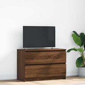 VidaXL barna tölgyszínű szerelt fa TV-szekrény 80x35x54 cm