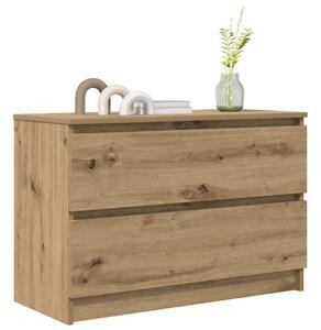 VidaXL kézműves tölgy színű szerelt fa TV-szekrény 80x35x54 cm