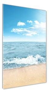Üvegfotó A strand és a tenger