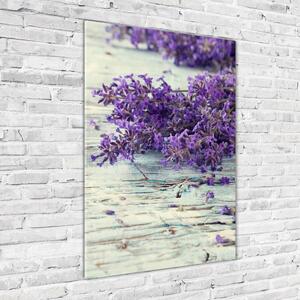 Egyedi üvegkép Lavender fa