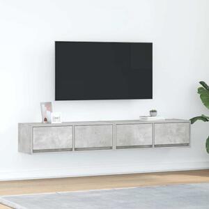 VidaXL 2 db betonszürke szerelt fa TV-szekrény 80x31x25,5 cm