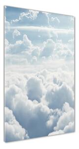 Üvegfotó Flight a felhők felett