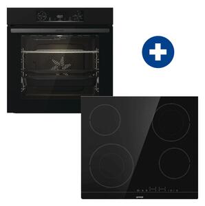 Gorenje BOS6737E06B Beépíthető sütő + Gorenje ECT644BSC Beépíthető kerámia főzőlap