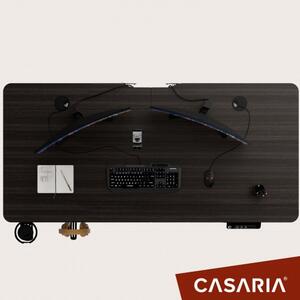 Casaria® Magasságban állítható irodai asztal 140x60x118 cm - barna
