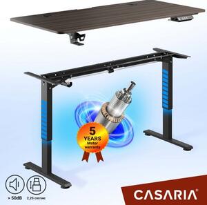 Casaria® Magasságban állítható irodai asztal 140x60x118 cm - barna