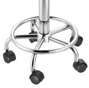Casaria® Gurulós puff 50x51-65 cm - szürke