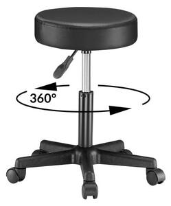 Casaria® Gurulós puff - fekete