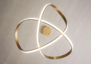 SCARABOCHIO Modern LED csillár bronz/opál, 57cm