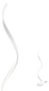 GUSANO Modern LED állólámpa matt fehér/opál, 150cm